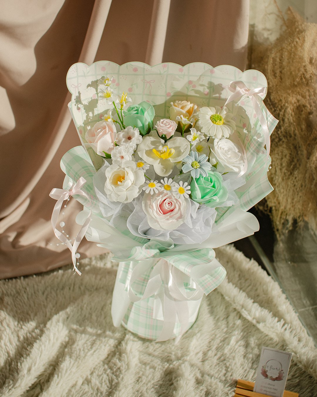 Mint Puff(Soap flower)