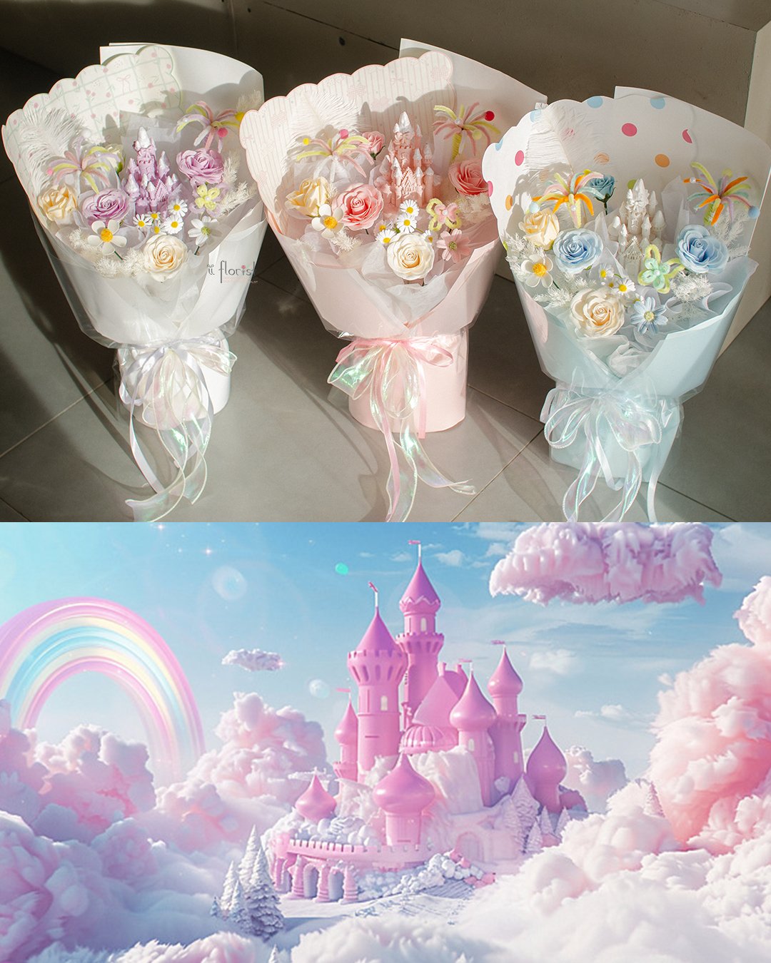 castle (Soap flower)