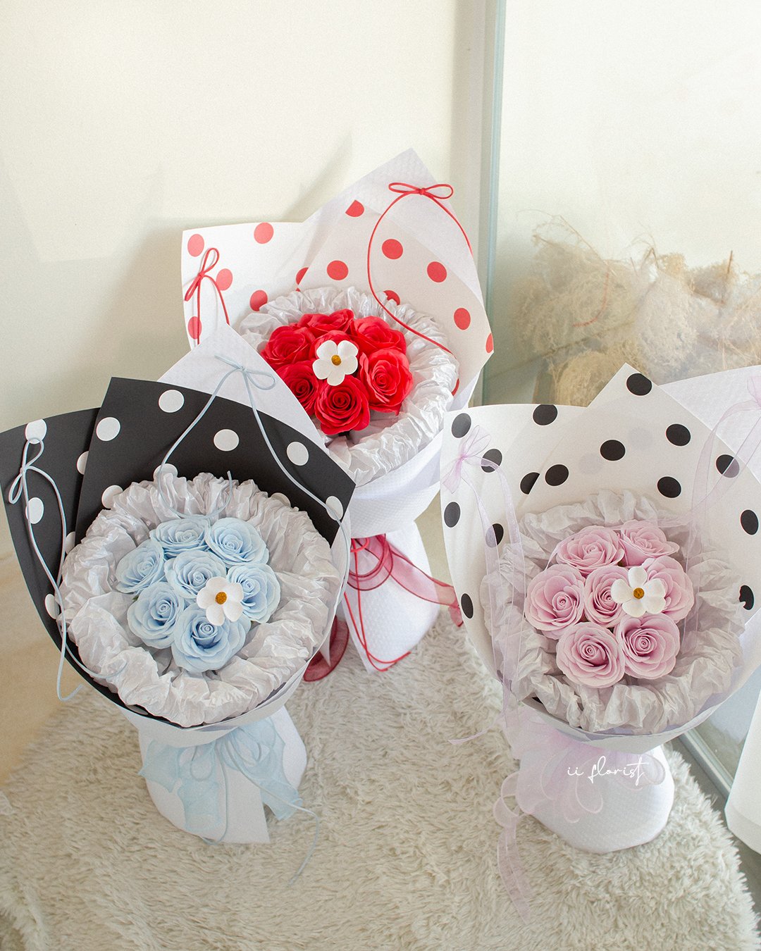 Polka Dot (Soap flower)