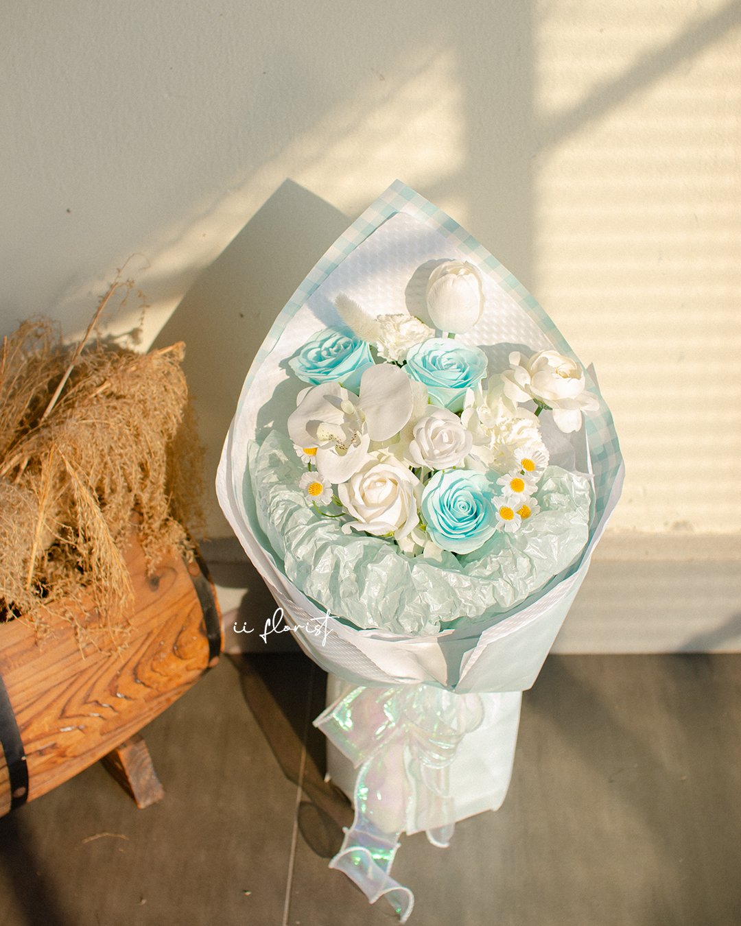 Blue Lattice(Soap flower)