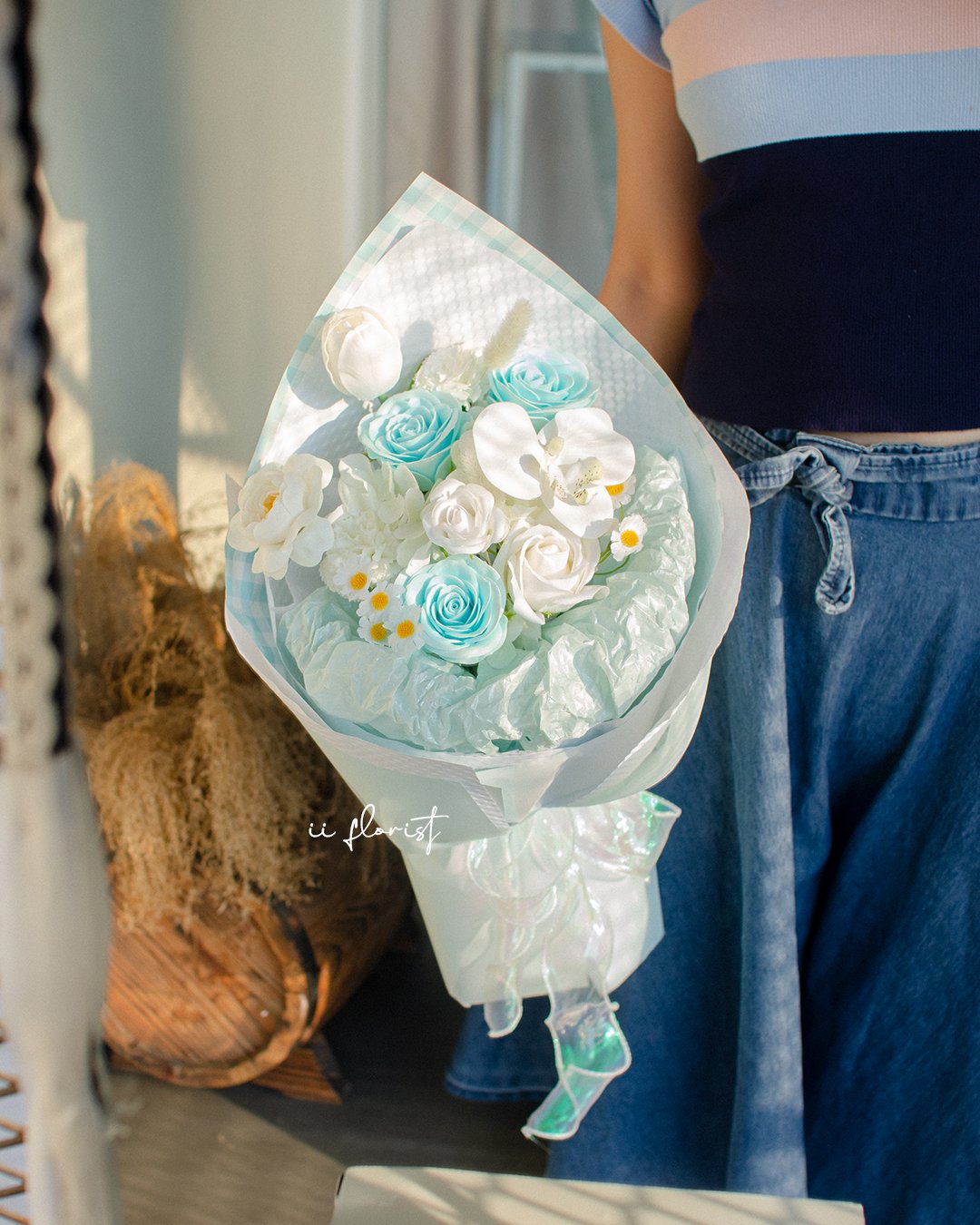 Blue Lattice(Soap flower)