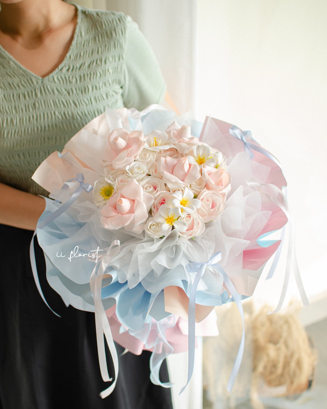 Pink Blue (Soap flower)