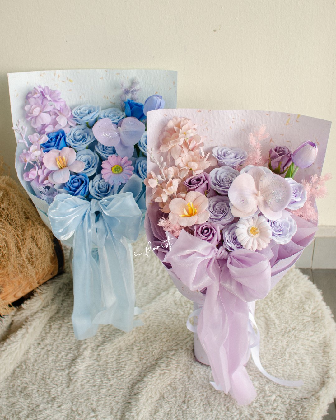 Ribbon Tie(Soap flower)