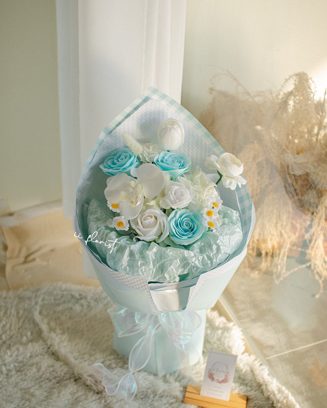 Blue Lattice(Soap flower)